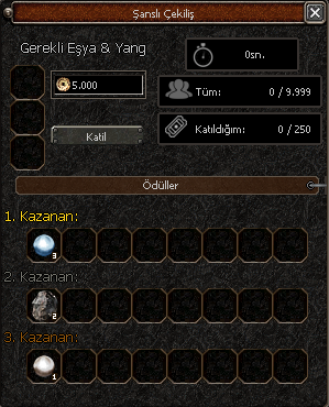 Şanslı Çekiliş Sistemi