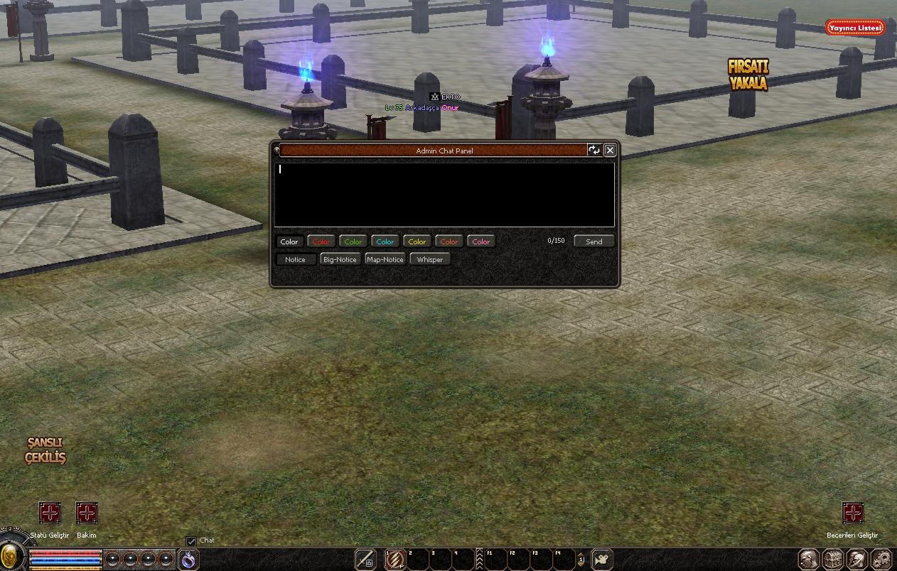 Admin Global PM ve Global Mesaj