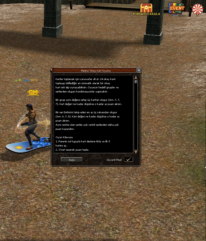 Official Okey Kartı Eventi